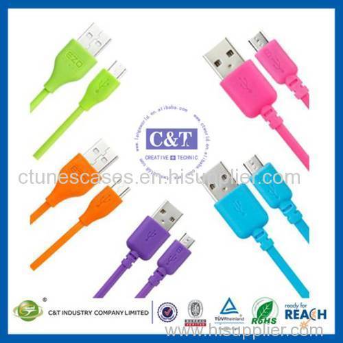 C&T USB Data Charing Cable for Samsung Galaxy S4 White SIV S IV SIIII I9500