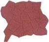 Eco Friendly Red Playground Rubber Mats For Outside Play Areas