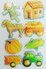 Shinning Deco Custom Holographic Stickers / farm 3d hologram stickers