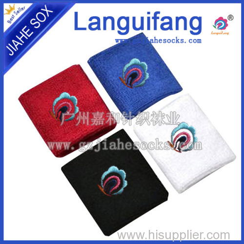 Customized cotton sport wrist sweatbands