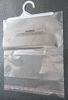 Small Clear PP Poly Bags With Hangers For Apparel / Clothing / Dress