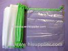 Personalised HDPE / LDPE Clear Drawstring Plastic Bags For Packaging