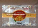 Customized Food Packaging ClearPlastic Ziplock Bags for Cookies / Dry Fish