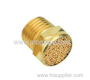 high quality screw connector pneumatic muffler brass fitting for solenoid valve 1/8 1/4 3/8 1/2