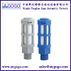 high quality plastic muffler M5 rubber flexible 1/8 pipe connector 1/4 pipe fitting mould 3/8