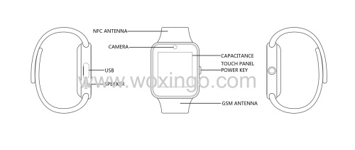 NFC Bluetooth GSM Phone call smart watch