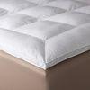 Ball Fiber Filling Comfort Feather Down Thick Mattress Pad Twin Size / Queen Size