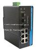 9 Port Industrial Fiber Switch Optical Media Converter POE 1000Base-Fx