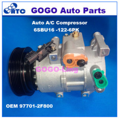 GOGO 6SBU16 Auto A/C Compressor for KIA CERATO SPECTRA OEM : 97701-2F800