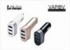 4.4A 3 Port USB Car Charger for iPhone5 iPhone6 and Samsung Galaxy Note3