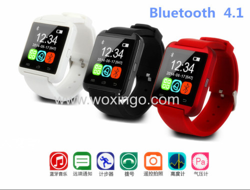 U8 watch MTK6260 chipset BT3.0 answer/hangup/dialing sync phone book SMS with pedometer altimeter multi languages 