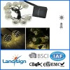 Cixi landsign solar light factory with BSCI and ISO9001 certified solar ball string lights