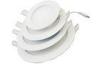 SMD 6W 6000K / 3000K Round LED Panel Lights with Silver Aluminum Edge