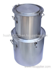 316 sainless steel milk drum/cans with hoop