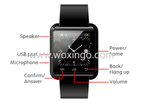 U8 hot selling smart watch with Bluetooth support android systerm