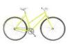 High End Yellow Ladies City Bikes Fixed Gear Road Bicycle With Riser Handbar