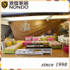 Yellow and red color sofa colorful fabric sofa