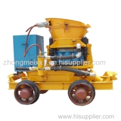wet and dry type shotcrete machine for construction or mine