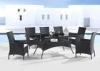 Black Rattan Dining Set