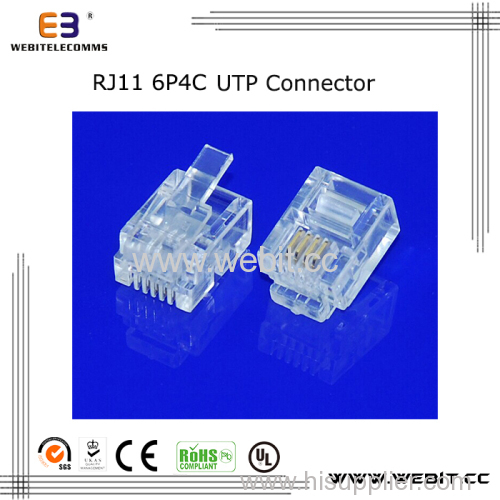 Telephone connector RJ11 6P4C UTP connector