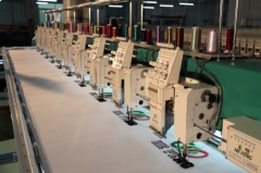 18 Heads Chenille / Chain-stitch Industry Embroidery Machine Automatic Trimmer