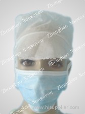 workshop protective disposable non woven caps with peak