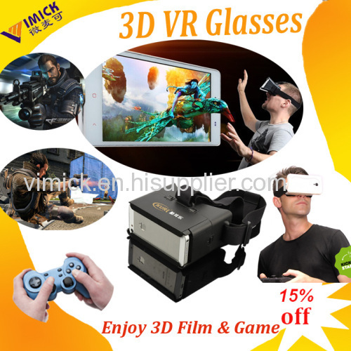 2015 hottest sale VR headset virtual reality 3d Glasses for smart phone