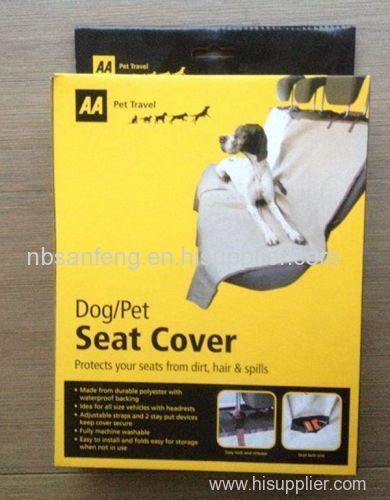 Dog Pet Seat Cover Waterproof Car Seat Cover with Zipper