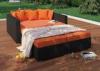 Adjustable Chaise Lounge Rattan Sun Bed Indoor Patio Furntiure