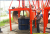 Vertical concrete pipe making machine