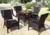 Modern Square Rattan Dining Set Indoor Apartment Balcony Furniture