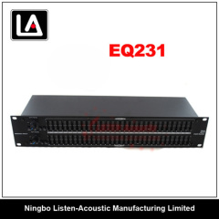 Dual 31-Band professional Audio Graphic Equalizer EQ 231