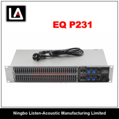 Dual 31-band 2/3 octave graphic Audio Equalizer EQ P231