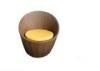 Barrel Style Rattan Egg Chair Plastic Rattan Garden Furniture in Brown