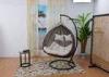 2 Seater Garden Swing Outdoor Rattan Swing Chair with Aluminum Frame