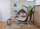 2 Seater Garden Swing Outdoor Rattan Swing Chair with Aluminum Frame