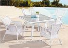 Modern Four Seater Outdoor Rattan Furniture for For Garden / Inn / Hotel