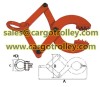 Pallet puller clamp for pallet moving works