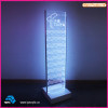 Promotional High End Acrylic LED light Retail Store Freestanding Display Rack