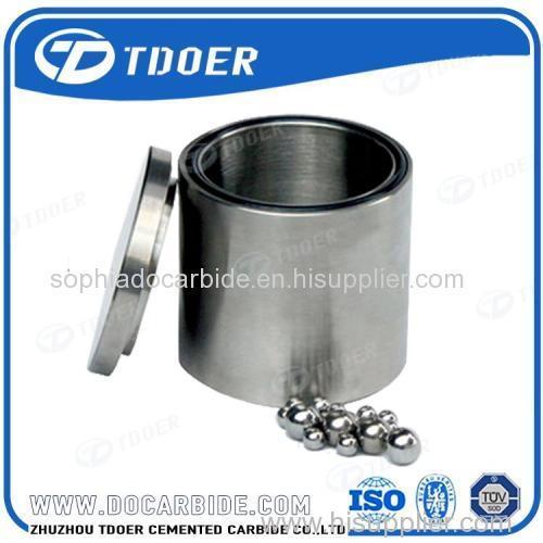 tungsten carbide jars with lid/cemented carbide grinding jar different volume for lab planetary ball mill machine