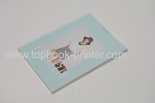 Custom design silver stamping or UV coated cover portrait softback book printing
