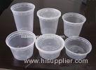 PP Injection Disposable Plastic Food Containers , Round Soup Cups Heavier