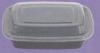 16oz Microwavable Disposable Plastic Food Containers With Lids 480ml