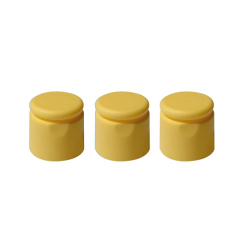 Flip top plastic cap for cosmetic packaging