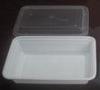 White Rectangular Disposable Plastic Food Containers For Microwave