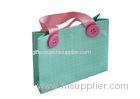 Personalized Paper Gift Bags With Handles, Varnishing Paper Packaging Bags For Cosmetic