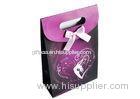Varnishing Fashion Paper Packaging Bags, Pretty Custom Paper Gift Bags With Ribbon