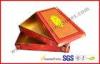 Red Matt Customized Hard Board Gift Packaging Boxes with Embossing , Hot Stamping LOGO