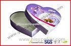 Heart-Shape Lecote Chocolate Gift Packaging Boxes With Food Grade Printing , 157G Coated Paper Boxes