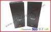 Handmade Matt Black Paper Gift Packaging Boxes , Spot UV Hard Board for Hair Extension Gift Boxes